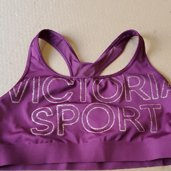Victoria's Secret Purple Sports Bra with Racerback Design - Picture 1 of 4